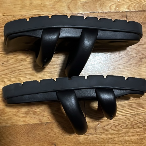 Women’s Alexander Wang Jay Leather Flatform Sandal Sz 40 - Picture 6 of 9